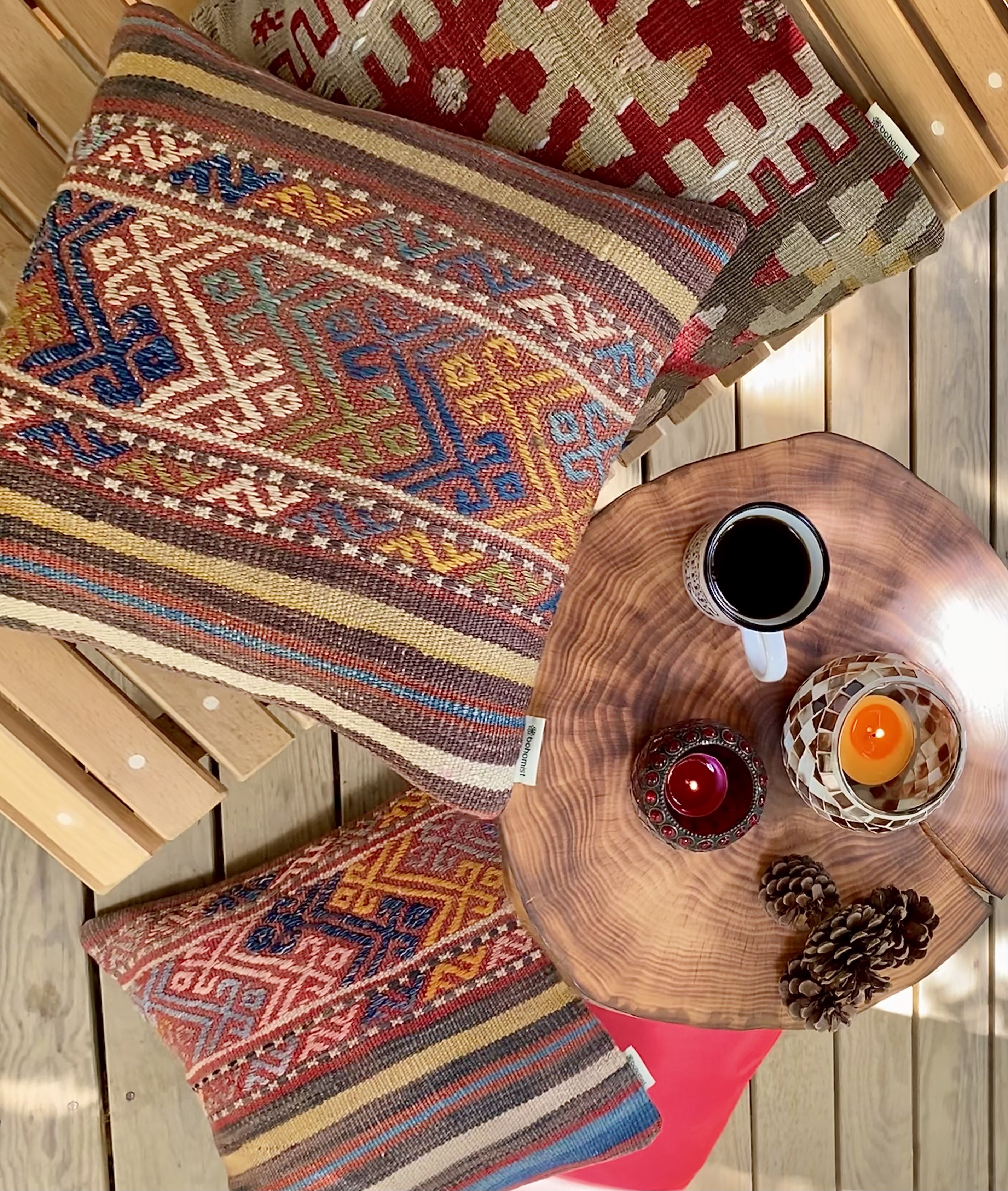 Bohomist Dara Kilim Yastık Kılıfı